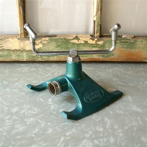 Teal Sunbeam Rain King Lawn Sprinkler Etsy Lawn Sprinklers