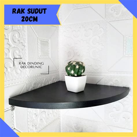 Rak Sudut Dekorasi Dinding 20x1 5cm Rak Sudut Siku Minimalis Hiasan