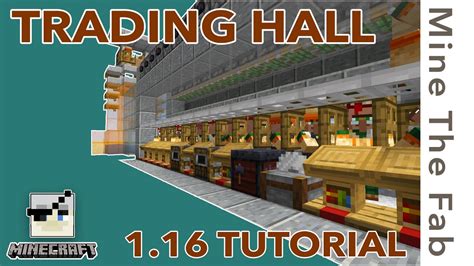 A Simple Villager Trading Hall With All The Functions Tutorial Youtube