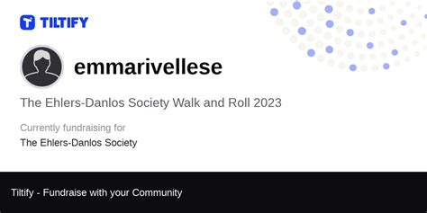 Tiltify The Ehlers Danlos Society Walk And Roll 2023