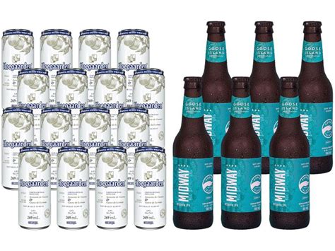 Kit Cerveja Hoegaarden Belga Witbier 16 Unidades 269ml Brinde