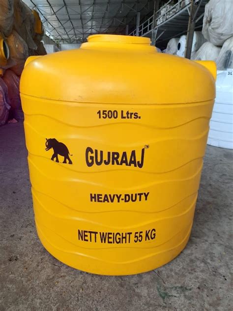 Yellow 1500L Gujraaj Plastic Water Tank At Rs 15000 Piece In Khordha