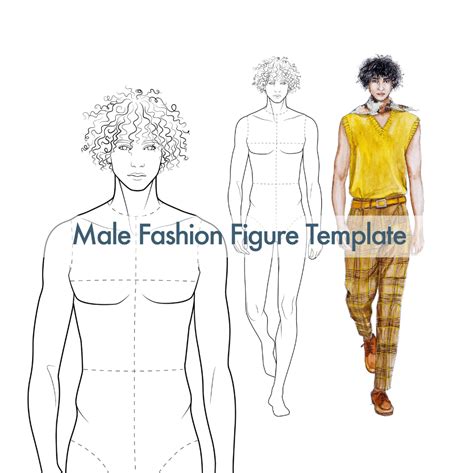 Men S Fashion Figure Templates Male Fashion Croquis Etsy Fashion Illustrations Techniques