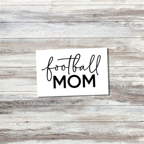 Football Mom Vinyl Decal Car Decal Etsy