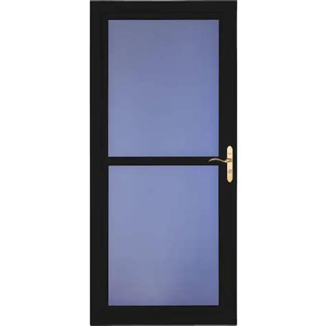 Larson Tradewinds Low E 36 In X 81 In Black Full View Aluminum Storm Door In The Storm Doors