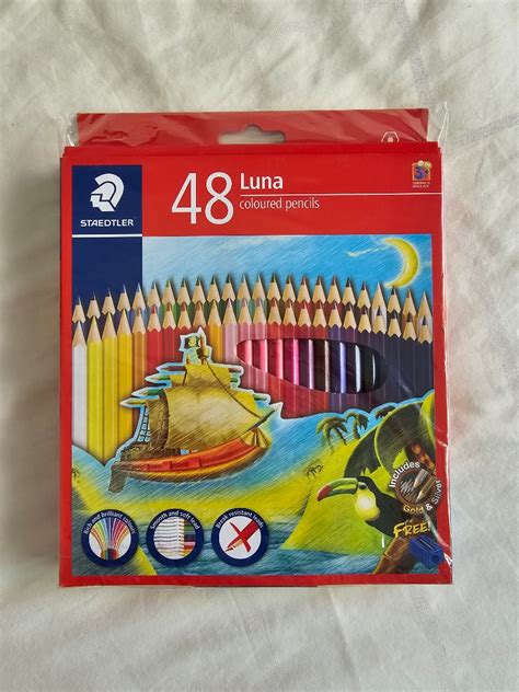 Luna 48 Colour Pencil Hobbies And Toys Stationery And Craft Stationery