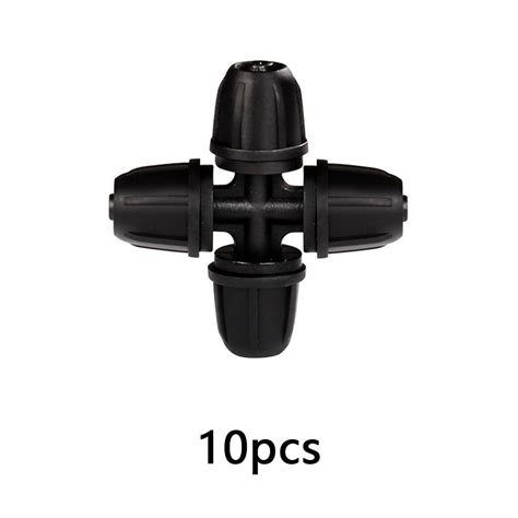 Garden 47 Hose Locking Connectors Irrigation Tube Fittings 4 Way End