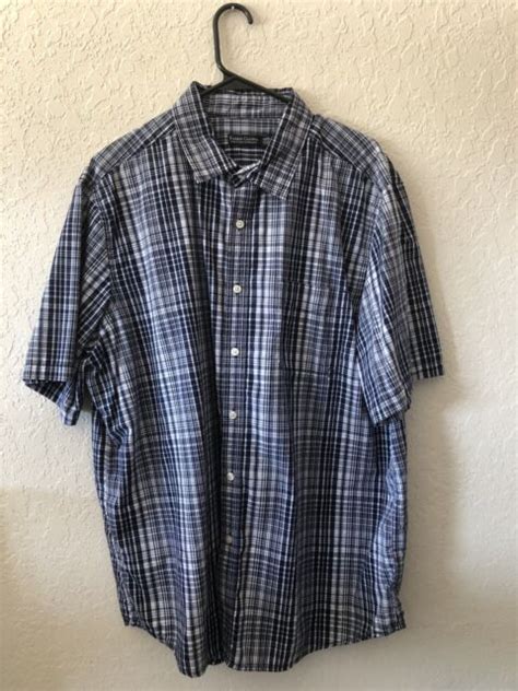 Mens Faded Glory Blue Button Shirt Size Xl Ebay