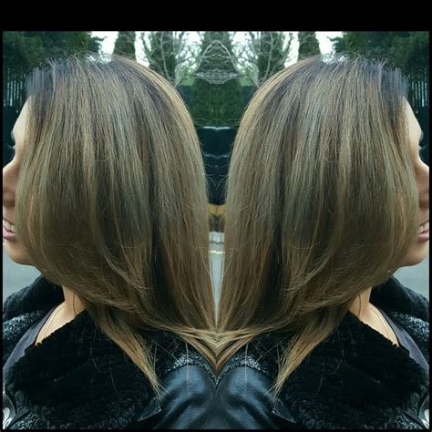 Cool Brown Hair Color Rooted Look With Highlights Pravana Hair Color