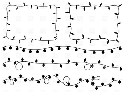 christmas lights clip art black and white 20 free Cliparts | Download ...