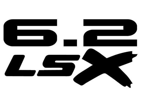 62l Lsx Vinyl Decal Black Ls Chevy Car Truck Corvette Camaro