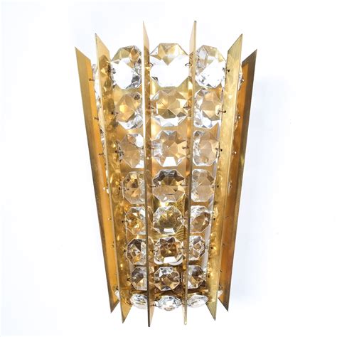 Bakalowits And Sohne Crystal And Brass Sconces Derive Vienna