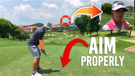 How To Aim Golf Shots Club Face And Shot Alignment Tip Youtube