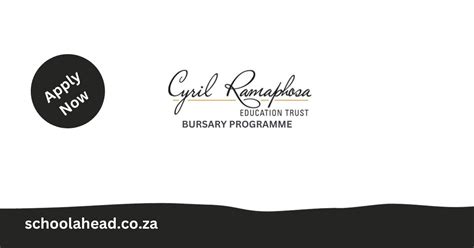 Cyril Ramaphosa Education Trust Bursary 2024 Schoolahead