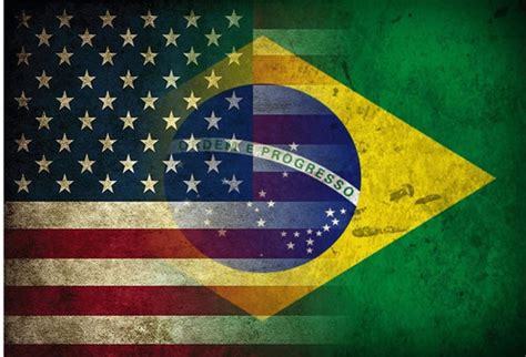 Bandeira Estados Unidos E Brasil Envelhecida 70x50 Cm Parcelamento Sem Juros