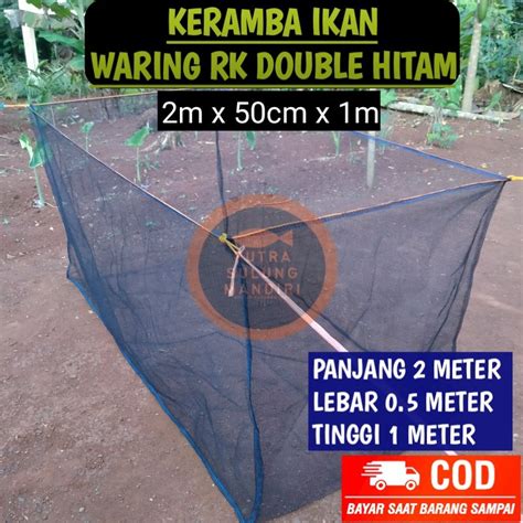 Jual K Jaring Waring Hapa Keramba Ikan Ukuran M X Cm X M Siap