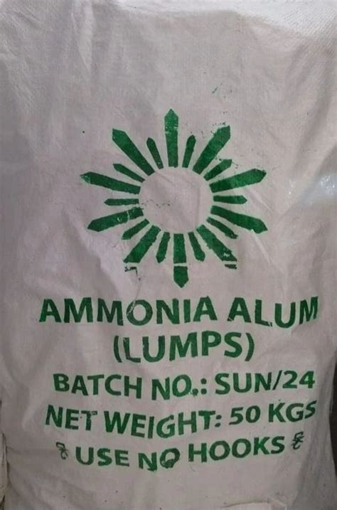 Ammonium Aluminium Sulphate Local Lumps For Drinking Water Treatment