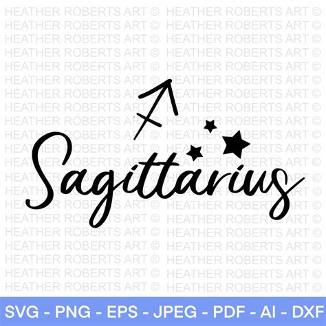 Sagittarius Svg Zodiac Signs Svg Astrology Signs Svg Zodiac Etsy