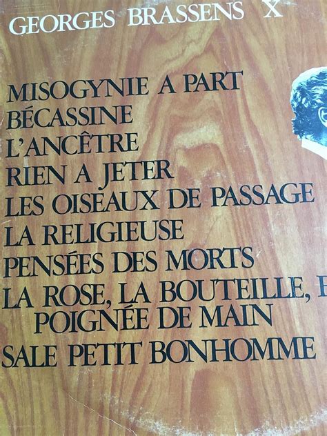 Georges Brassens Misogynie A Part Georges Brassens Amazon Es Cd