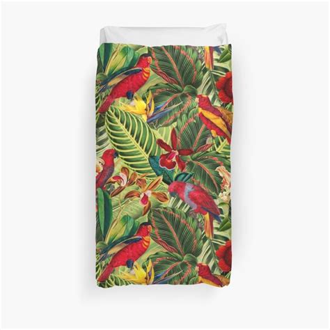 Vintage Tropical Bird Jungle Garden By Utart Tropical Birds Tropical