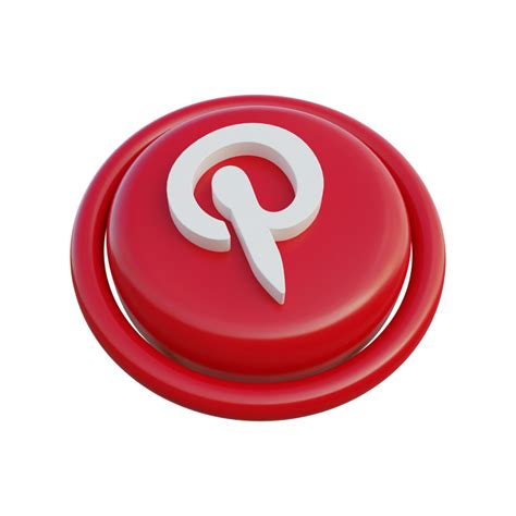 3d Social Media Icons Isometric Pinterest 9428340 PNG