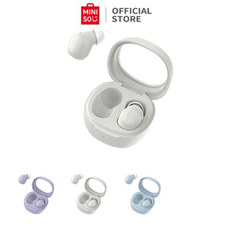 Jual Miniso Earphones Earphone Bluetooth Tws Colored Beans Under A