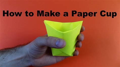 How To Make A Paper Cup Easy Tutorials YouTube