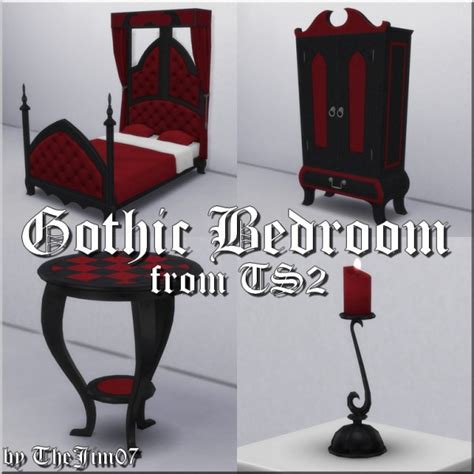 Mod The Sims: Gothic Bedroom by TheJim07 • Sims 4 Downloads