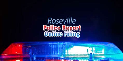 Roseville Police: File a Crime Report Online - Roseville Today