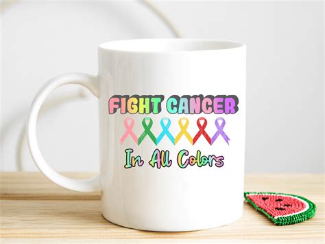 Fight Cancer In All Colors Clip Art Png Graphic By Sabuydee Design