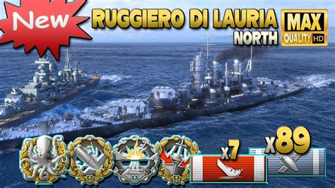 New Battleship Ruggiero Di Lauria On Map North World Of Warships