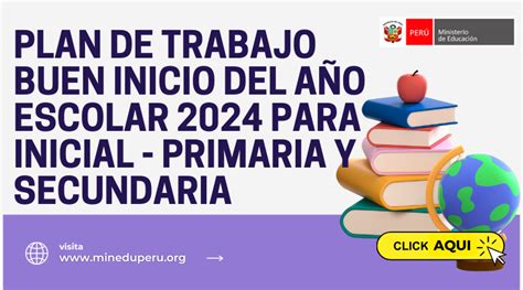 PLAN DE TRABAJO BUEN INICIO DEL AÑO ESCOLAR 2024 PARA INICIAL