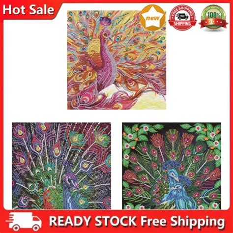 D Diamond Painting Peacock Partial Special Shape Diy Kit Home