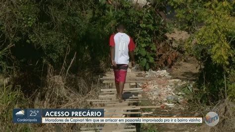 Moradores De Capivari Reclamam De Risco Em Passarela Improvisada