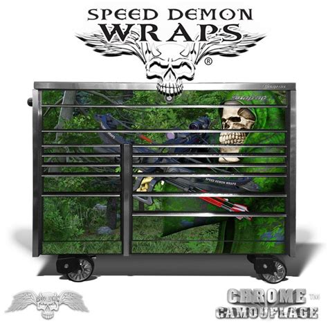 Tool Box Wrap Tool Box Decals Grim Reaper Bow Hunter Fits Snap On