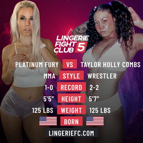 Female Strike Force On Twitter Lingerie Fight Club Platinum Fury