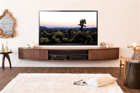 Floating TV Stand Mid Century Modern Entertainment Center - Etsy