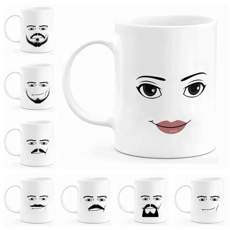 Game Inspired Man Face Mug Funny Men Or Woman Faces Coffee Mug Cute