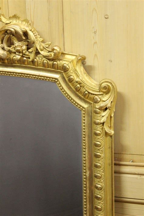 Proantic Miroir De Style Louis XV En Bois Et Stuc Doré XIX