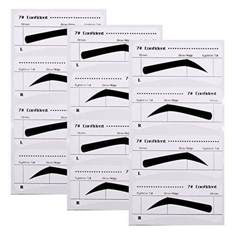 Ebanku Brow Stencil Pairs Eyebrow Stencil Eyebrow Shape Eyebrows