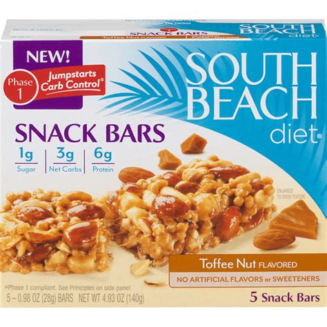 South Beach Diet Snack Bars, Toffee Nut Flavored | Stuffing | Foodtown