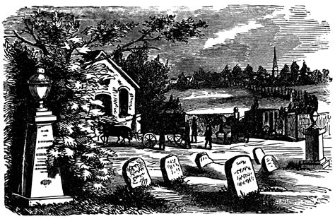 Vintage Graveyard Scene ~ Free Clip Art | Old Design Shop Blog