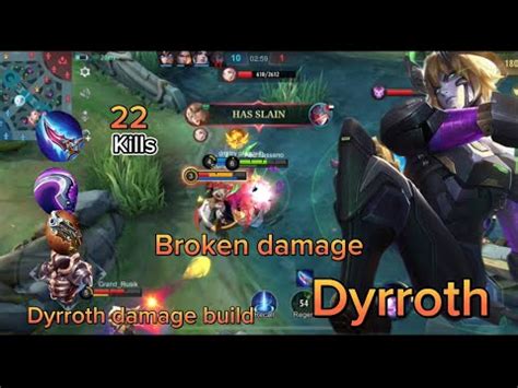 Eid Mubarak Dyrroth Best Build 2023 Brutal Damage One Shot Build