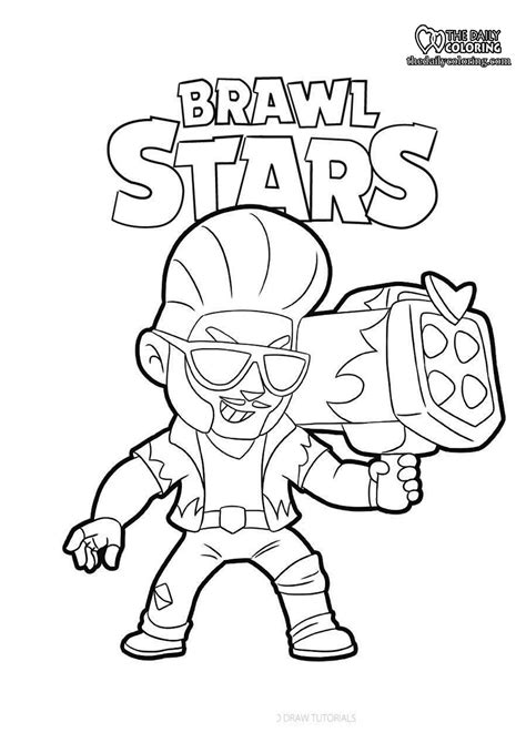 Brawl Stars Coloring Pages The Daily Coloring