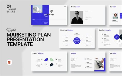 Marketing Plan PowerPoint Template Design TemplateMonster