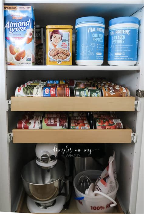 THE BEST WAY TO ORGANIZE DEEP PANTRY SLIDE OUT SHELVES Dimplesonmywhat