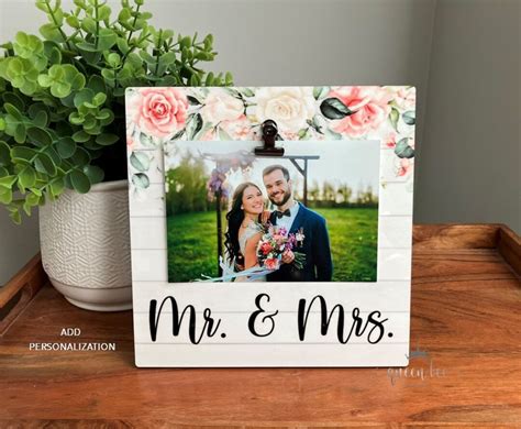 Personalized Mr And Mrs Picture Frame Wedding Frame Etsy