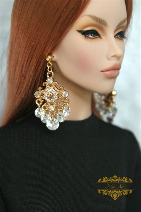 Jewelry 14 For Fashion Royalty 16 Fr 16 Tonner 16 Avantguard Doll Earrings Accessories Etsy