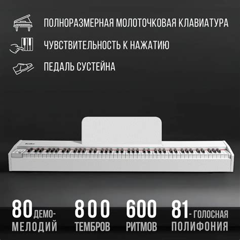 Цифровое пианино TESLER STZ-8805 WHITE - купить с доставкой по выгодным ...