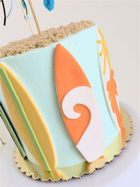 Vintage Surf Cake Fondant Surfboards Surf Cake Sugar Cookies